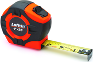 Tape Measure; 1" x 25'; Hi-Viz Orange - Eagle Tool & Supply