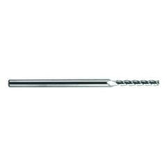 .5mm Dia. - 75mm OAL - Extra Reach - Ball Nose-AD-Carbide End Mill - 3FL - Eagle Tool & Supply
