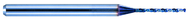 0.87mm Dia. - X 38mm OAL Carbide Micro Drill -Aqua Coated - Eagle Tool & Supply