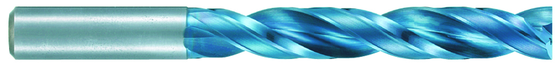8.8mm Dia. - X 117mm OAL - 5XD-Carbide-Drill-Aqua EX Coated - Eagle Tool & Supply