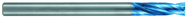 5.8mm Dia. X 110mm OAL 10XD-Carbide Drill-Flat Point -Aqua EX Coated - Eagle Tool & Supply