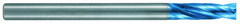 4mm Dia. - X 100mm OAL - 10XD-Carbide-Drill-Aqua EX Coated - Eagle Tool & Supply