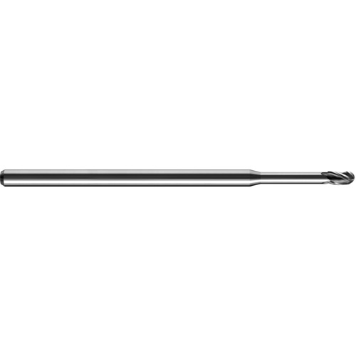 ‎0.06″ Dia. × 1/8″ Shank × 0.09″ DOC × 2-1/2″ OAL, Carbide TA, Spiral , 3 Flute, 30° Helix, Ballnose End Mill - Exact Industrial Supply