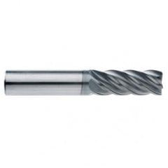 1/2" Dia. - 5/8" LOC - 2-1/2" OAL - .015 Radius 5 FL Carbide End Mill-AlCrN-X - Eagle Tool & Supply