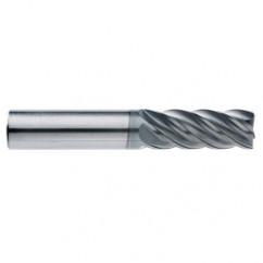 1/2" Dia. - 2-5/8" LOC - 5" OAL - .015 Radius 5 FL Carbide End Mill-AlCrN-X - Eagle Tool & Supply