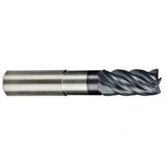 3/8" Dia. - 1/2" LOC - 5 OAL Ball Nose 5 FL Carbide S/E HP End Mill-AlCrNX - Eagle Tool & Supply