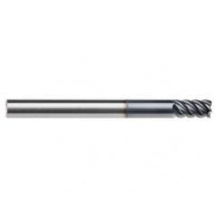 1/8" Dia. - 1/2" LOC - 1-1/2" OAL - .015 Radius 5 FL Carbide End Mill-AlTiN-x - Eagle Tool & Supply