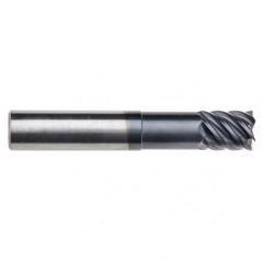 3/8" Dia. - 7/8 LOC - 4" OAL - .030 Radius 6 FL Carbide End Mill-Uncoated - Eagle Tool & Supply