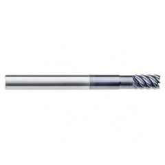 1/2" Dia. - 5/8" LOC - 3" OAL - .030 Radius 6 FL Carbide End Mill-Uncoated - Eagle Tool & Supply
