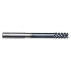 5/8" Dia. - 1-3/8" LOC - 5" OAL - .030 Radius 6 FL Carbide End Mill-Uncoated - Eagle Tool & Supply