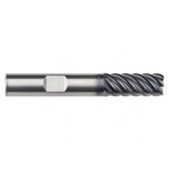 1/2" Dia. - 1-5/8" LOC - 3-1/2" OAL - .015 Radius 6 FL Carbide End Mill-AlTiN-x - Eagle Tool & Supply