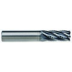 5/16" Dia. - 13/16" LOC - 2-1/2" OAL - .015 CR 6FL Carbide End Mill - AlCrNx - Eagle Tool & Supply