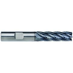 12mm Dia. - 38mm LOC - 93mm OAL - 1mm CR 6FL Carbide End Mill - AlCrNx - Eagle Tool & Supply