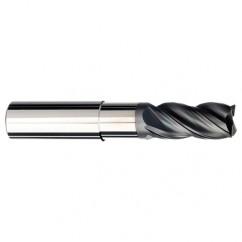 3/4 Dia. x 5 Overall Length 4-Flute .030 C/R Solid Carbide SE End Mill-Round Shank-Center Cut-AlCrN-X - Eagle Tool & Supply