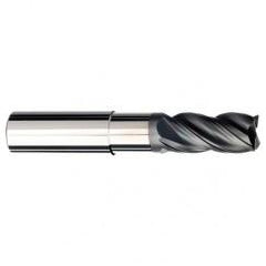 5/8 Dia. x 5 Overall Length 4-Flute .060 C/R Solid Carbide SE End Mill-Round Shank-Center Cut-AlCrN-X - Eagle Tool & Supply