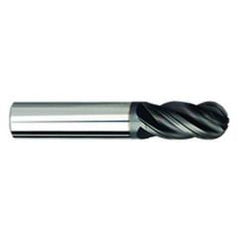 5/16" Dia. - 2-1/2" OAL Ball Nose AlCrN-X-EM - 4 FL - Eagle Tool & Supply