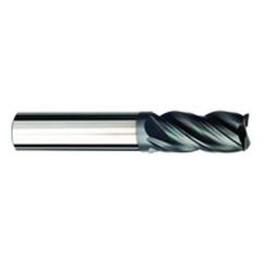 5/16 Dia. x 3 Overall Length 4-Flute .015 C/R Solid Carbide SE End Mill-Round Shank-Center Cut-AlCrN-X - Eagle Tool & Supply