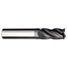 1/2 Dia. x 4 Overall Length 4-Flute .060 C/R Solid Carbide SE End Mill-Round Shank-Center Cut-AlCrN-X - Eagle Tool & Supply