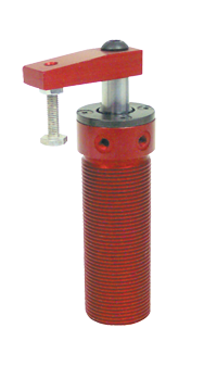 Round Threaded Body Pneumatic Swing Cylinder - #8215 .50'' Vertical Clamp Stroke - With Arm - RH Swing - Eagle Tool & Supply