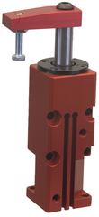 Block Style Pneumatic Swing Cylinder - #8316 .50'' Vertical Clamp Stroke - With Arm - LH Swing - Eagle Tool & Supply