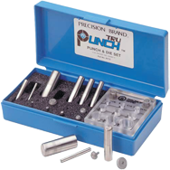 Tru-Punch Punch & Die Set - #40110; 3/4'' Maximum OD; .010'' Maximum Material Thickness - Eagle Tool & Supply