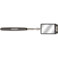 MAG-MATE Telescoping Glass Inspection Mirror with Three LED Lights, reaches 36″ Long, includes Batteries - Eagle Tool & Supply