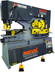 126 Ton - 24" Throat - 15HP, 220V, 3PH Motor Dual Cylinder Complete Integrated Ironworker - Eagle Tool & Supply