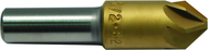 5/8 HSS 6 Flute Countersink 82 Deg TiN Coated - Eagle Tool & Supply