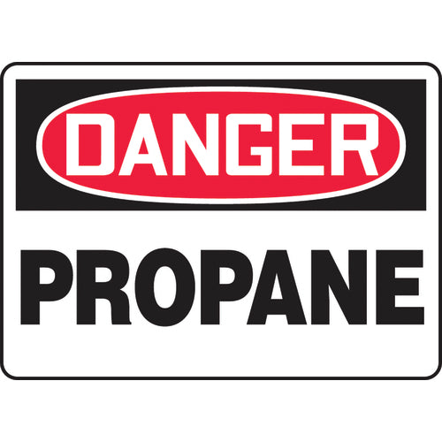 Sign, Danger Propane, 10″ × 14″, Plastic - Eagle Tool & Supply