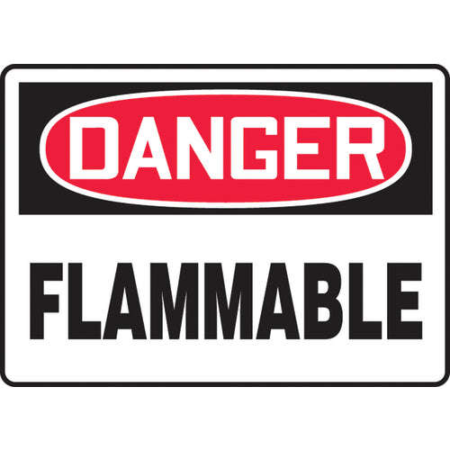 Sign, Danger Flammable, 10″ × 14″, Plastic - Eagle Tool & Supply
