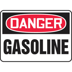 Sign, Danger Gasoline, 10″ × 14″, Plastic - Eagle Tool & Supply