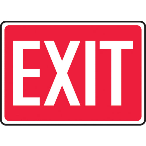 Sign, Exit, 7″ × 10″, Plastic - Eagle Tool & Supply