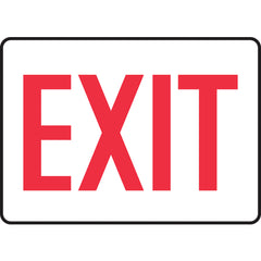 Sign, Exit, 7″ × 10″, Plastic - Eagle Tool & Supply