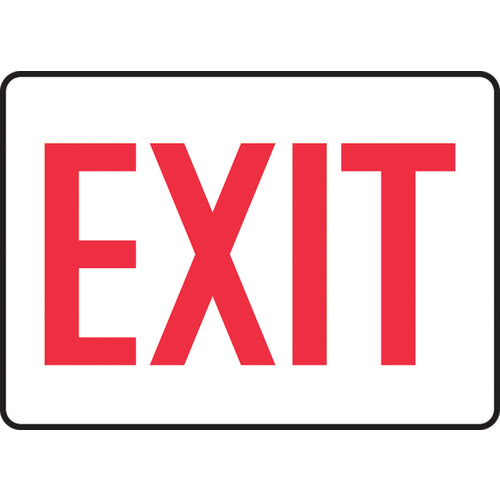 Sign, Exit, 10″ × 14″, Vinyl - Eagle Tool & Supply