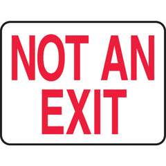 Sign, Not An Exit, 7″ × 10″, Vinyl - Eagle Tool & Supply