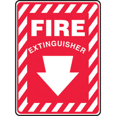 Sign, Fire Extinguisher, 14″ × 10″, Plastic - Eagle Tool & Supply