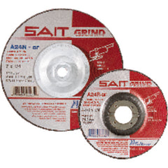 9″ × 1/4″ × 5/8″-11 - Aluminum Oxide 24 Grit Type 27 - Cut-Off Wheel - Eagle Tool & Supply