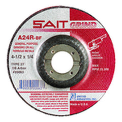 5″ × 1/4″ × 5/8″-11 - Aluminum Oxide 24 Grit Type 27 - Cut-Off Wheel - Eagle Tool & Supply
