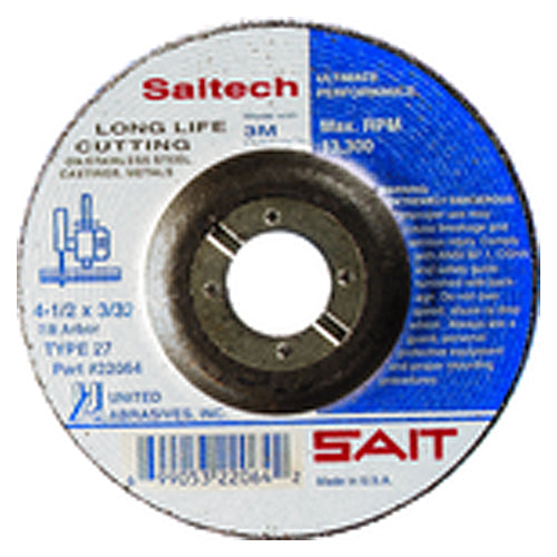 4″ × 1/4″ × 5/8″ - Ceramic - Depressed Center Wheel - Eagle Tool & Supply