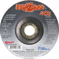 7″ × 0.045″ × 7/8″ - Zirconium - Depressed Center Wheel - Eagle Tool & Supply