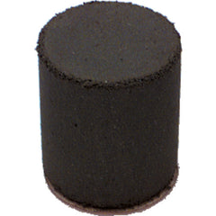 1″ × 7/8″ × 1/4″ - Cylinder Resin Bonded Rubber Cone (Medium Grit) - Eagle Tool & Supply