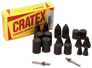 #227 Resin Bonded Rubber Kit - Cone Test - Various Shapes - Equal Assortment Grit - Eagle Tool & Supply