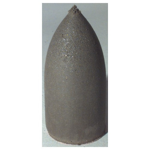 1 3/4″ × 7/8″ × 1/4″ - Bullet Resin Bonded Rubber Cone (Coarse Grit) - Eagle Tool & Supply