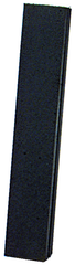 6 x 2 x 1/4'' - Oblong Resin Bonded Rubber Block & Stick (Medium Grit) - Eagle Tool & Supply