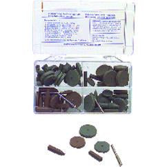 #777 Resin Bonded Rubber Kit - Introductory - Various Shapes - Equal Assortment Grit - Eagle Tool & Supply