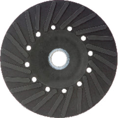 4 1/2″ - Smooth Bore - Spiral Pattern - Polymer Backing Plate For Resin Fibre Disc Without Nut - Eagle Tool & Supply