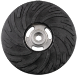 4-1/2 x 5/8 - 11" - Medium Density - Spiral Pattern - Back-up Pad For Resin Fibre Discs - Without Nut - Eagle Tool & Supply