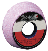 5/3-3/4 x 1-3/4 x 1-1/4" - Aluminum Oxide (PA) / 46K Type 11 - Tool & Cutter Grinding Wheel - Eagle Tool & Supply