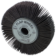 4 x 2" - 120 Grit - Aluminum Oxide - Non-Woven Flap Wheel - Eagle Tool & Supply