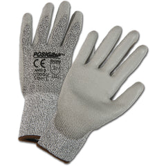 HPPE High Performance Yarn Shell, Gray Polyurethane Palm Cut Resistant Gloves X-Large - Eagle Tool & Supply